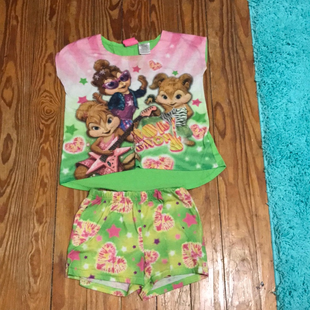 Pajama outfit shorts and a pajama tee